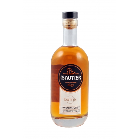 Isautier Rhum Ambré maturé Barrik 40°