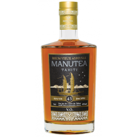 Manutea Rhum Vieux VO 43° 70cl Tahiti 