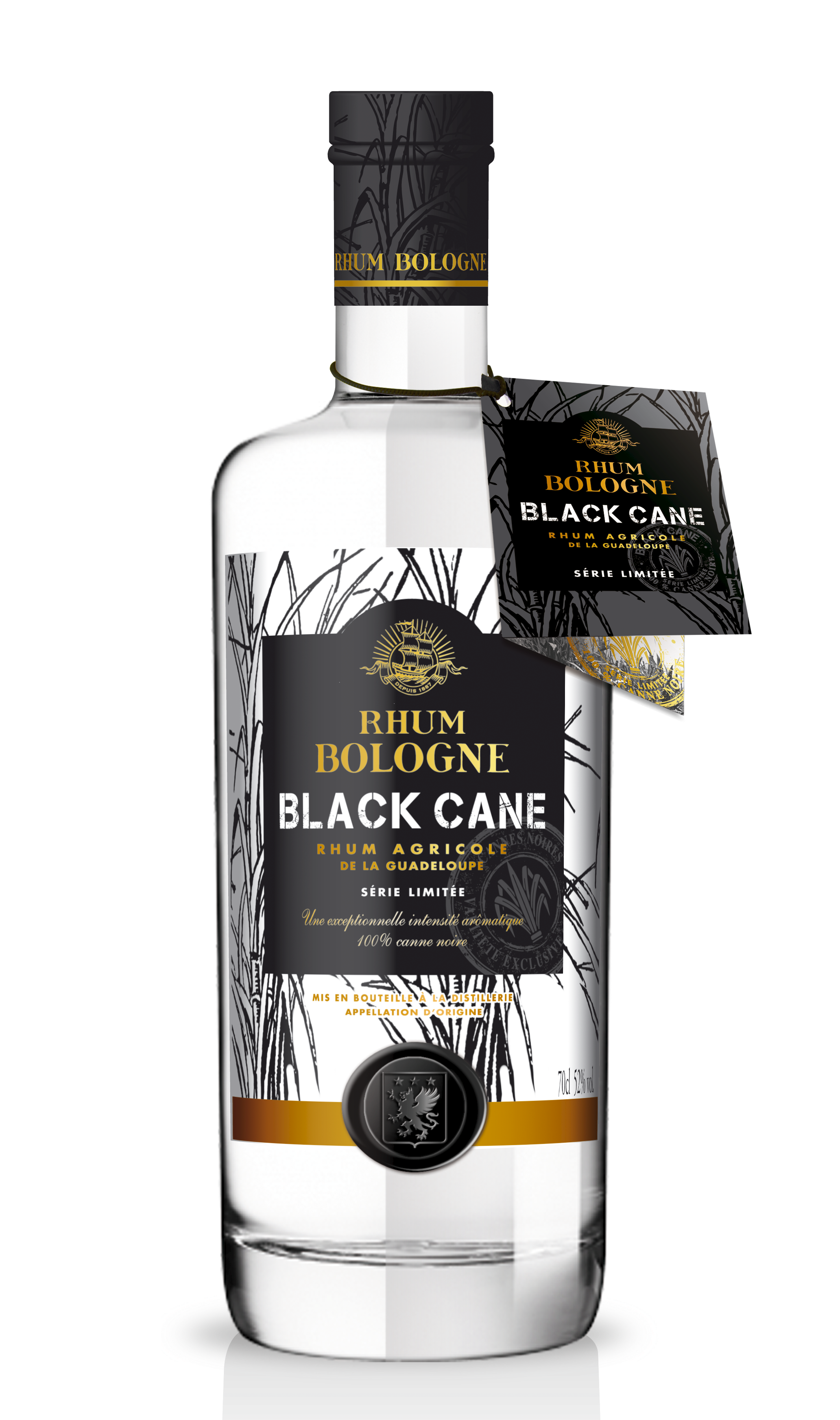 Rhum Agricole BOLOGNE Rhum Blanc Black Cane - Christian de Montaguère