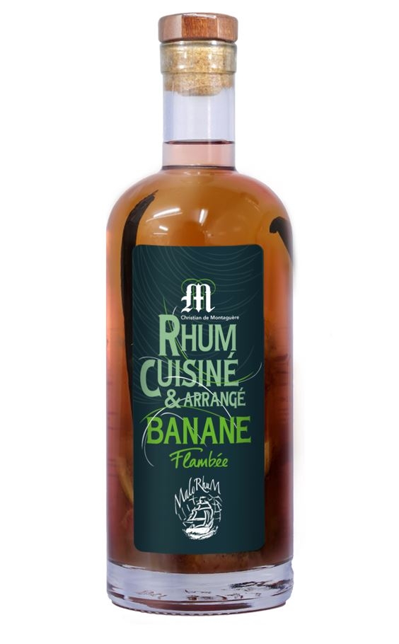 Rhum Isautier - Arrangé Banane Flambée - Rhum arrangé - La Réunion