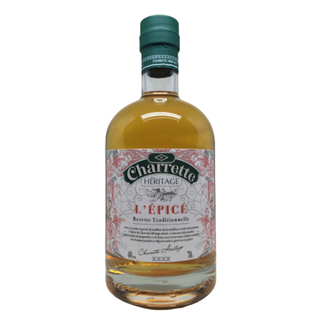 Charrette Héritage L'Epicé rhum Spiced 40° 70cl Réunion