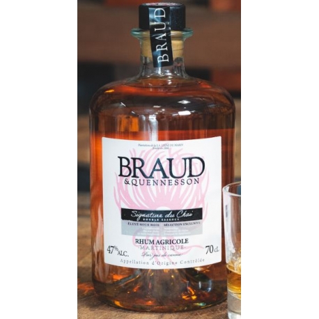 Braud & Quennesson Rhum Elevé Sous-Bois Signature du Chai 47°