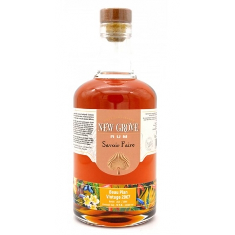 New Grove Rhum Vieux Beau Plan 2007 45° Île Maurice