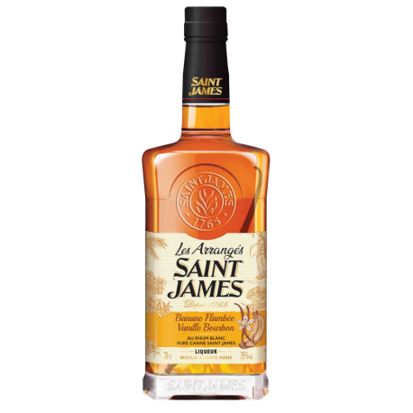 Saint James Rhum Arrangé Banane Flambée Vanille Bourbon 35° 70cl Martinique