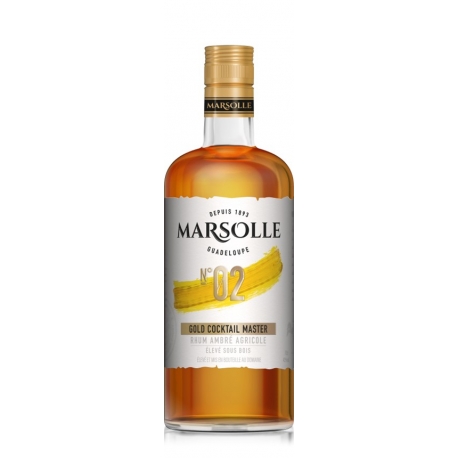 Marsolle Rhum Ambré Gold N° 2 43° 70cl Guadeloupe