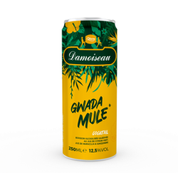 Damoiseau Cocktail Gwada Mule 12,5° 250ml (Cannette) Guadeloupe