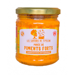 Les Saveurs de Tipoline Purée de Piments Forts Rouges 185g