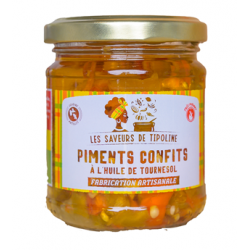 Les Saveurs de Tipoline Piments Confits à l'Huile 185g