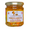 Les Saveurs de Tipoline Piments Confits à l'Huile 185g