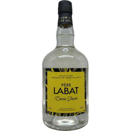 Père Labat Rhum Blanc Canne jaune 51° 70cl Marie Galante