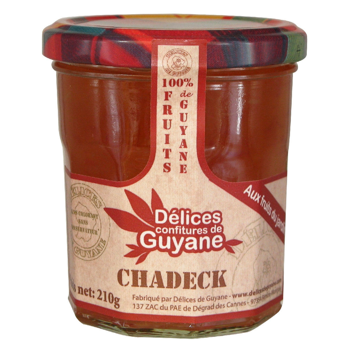 Délices Guyane confiture chadeck 210 g - Christian de Montaguère